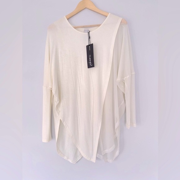 IVORY MESH TOP (WEEKEND SALE) - Picture 1 of 6